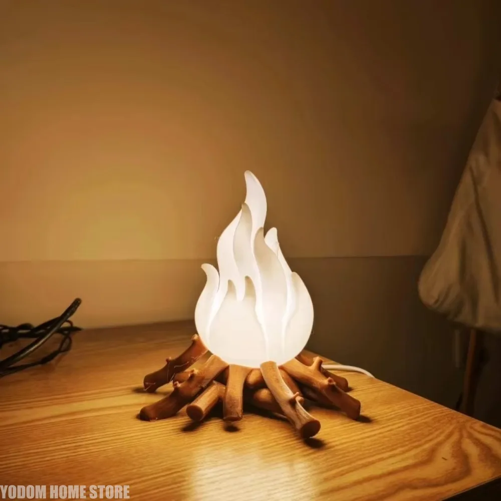 

Ночные огни для костра, креативное украшение комнаты, атмосфера, светодиодный светильник, настольная лампа для детей, подарки на Рождество и день рождения