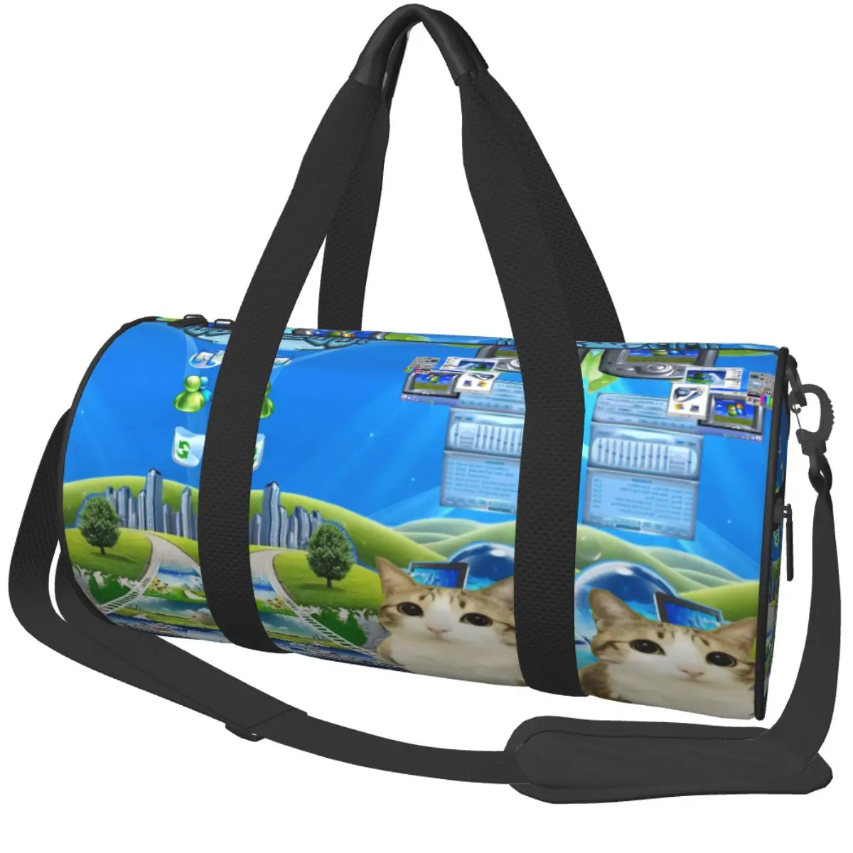 Decora Meowl Gym Bag Portable Sports Bags Large Swimming Custom Handbag Colorful Fitness Bag For Men