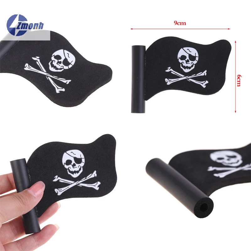 

New！Car Antenna Ball Black Jolly Pirate Flag Car Antenna Pen Topper Aerial Ball Decoration Auto Exterior Accessories 자동차 용품