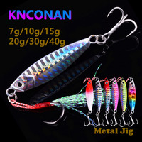 1Pcs Super Quatity Metal Casting Jig 7g 10g 15g 20g 30g 40g Shore Drag Cast Jigging Spoon Fishing Lure Artificial Bait Tackle
