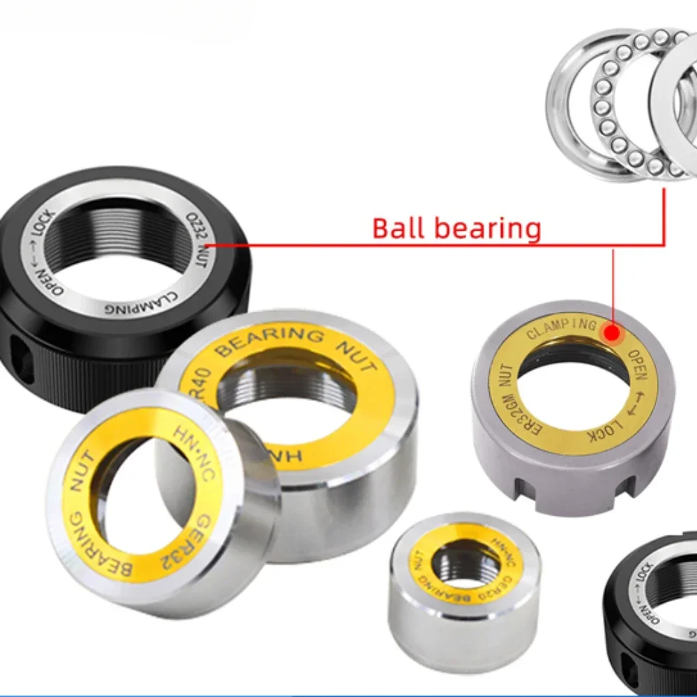 ER32 Ball Wheel Bearing Nut ER32GM High Precision Bearing Nut Ball ER32 M40*1.5