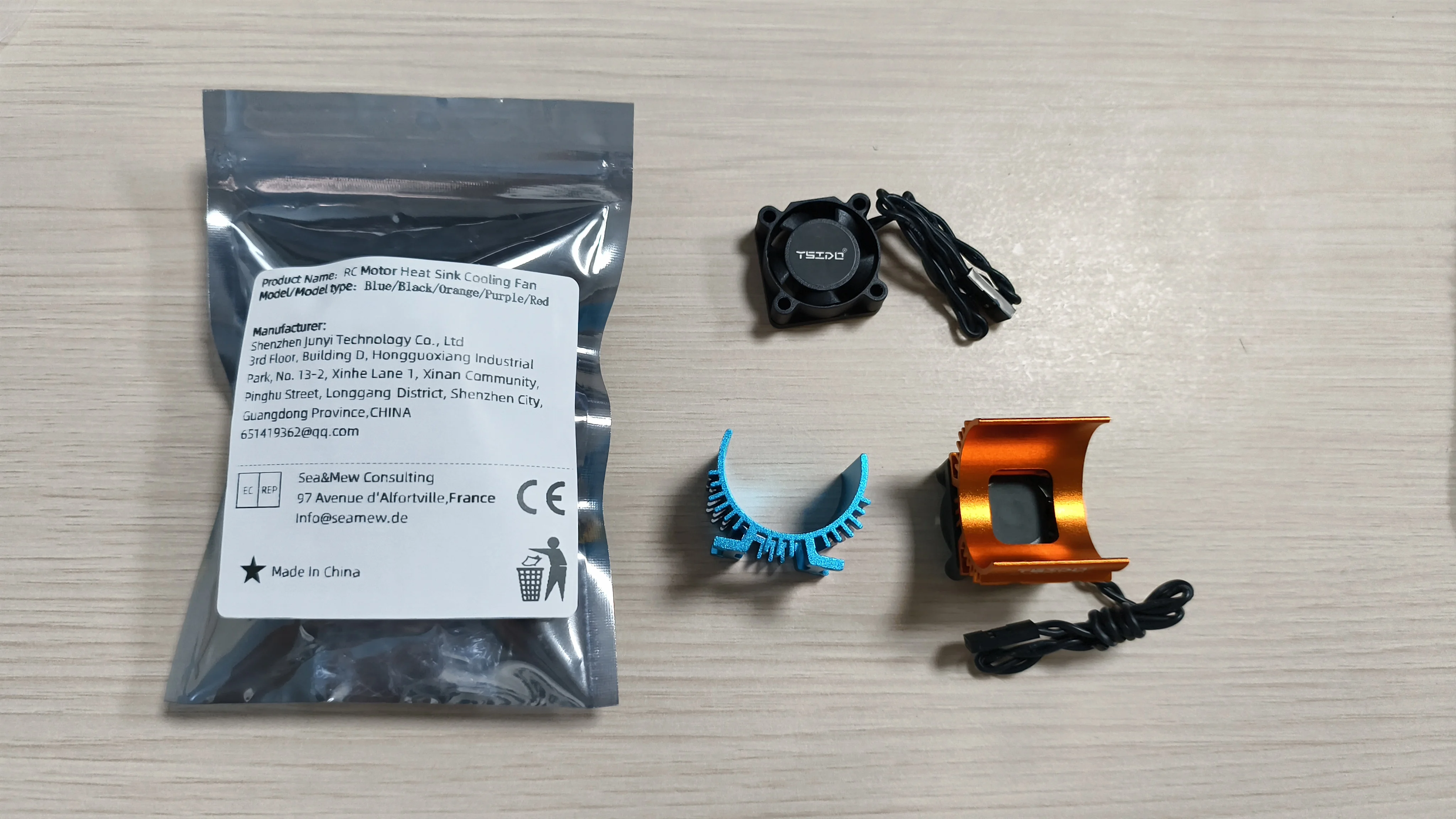 YSIDO 25mm 2510 Cooling Fan 28MM-SV RC Motor Metal Heatsink Combo for RC Car 370 380 390 2838 2845 Brushless Motor Upgrade Parts