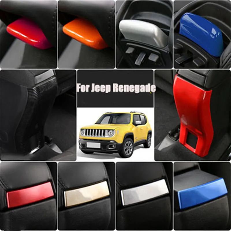 Car accessories ABS plastic Interior Center Console Armrest Box Back Panel Cover Trim For Jeep Renegade 2015-2019 Car-styling