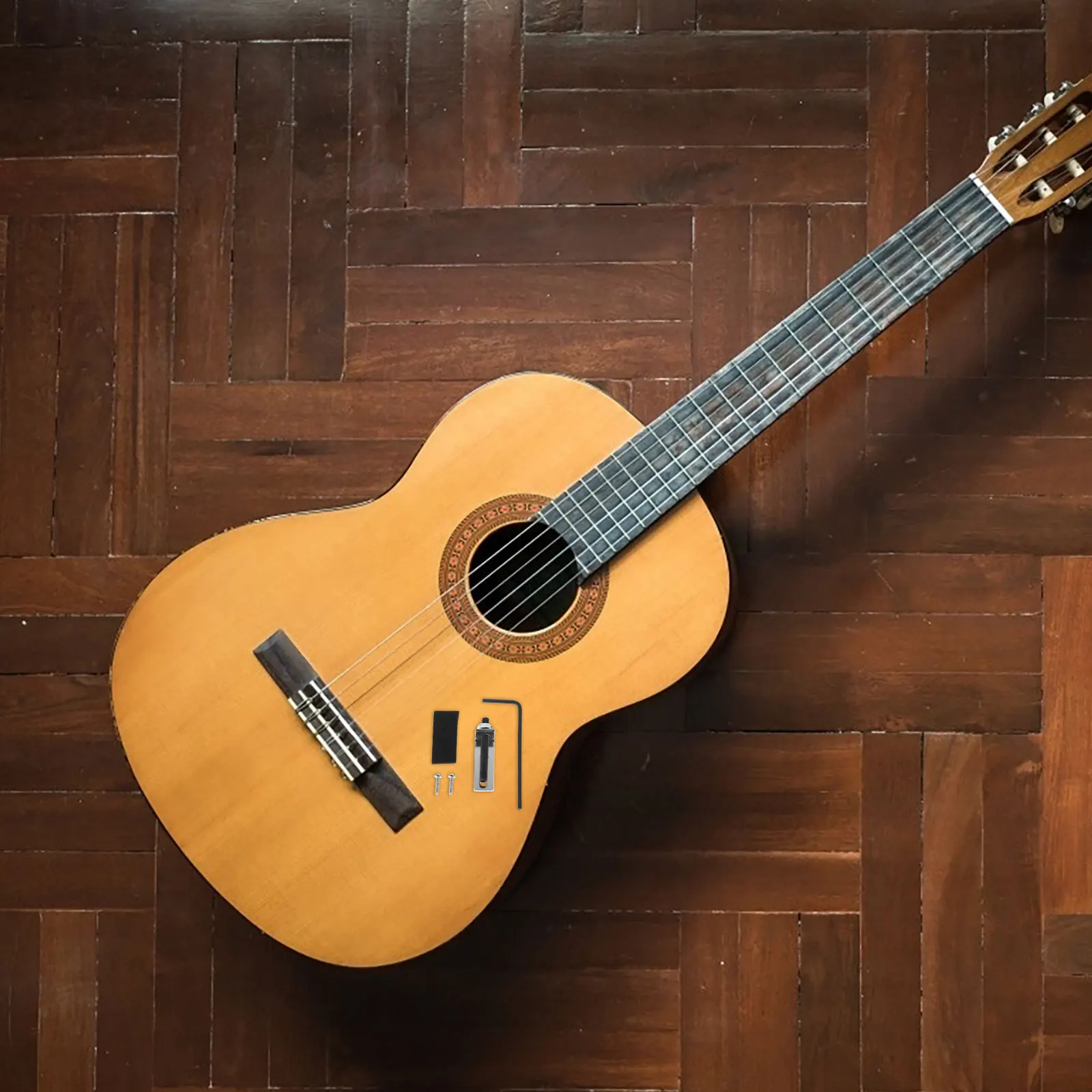 

1Set Black Electric Guitar Bridge Saddle Metal Vibrato Tailpiece Replacement Rod Durable Upgrade for Practice Performance