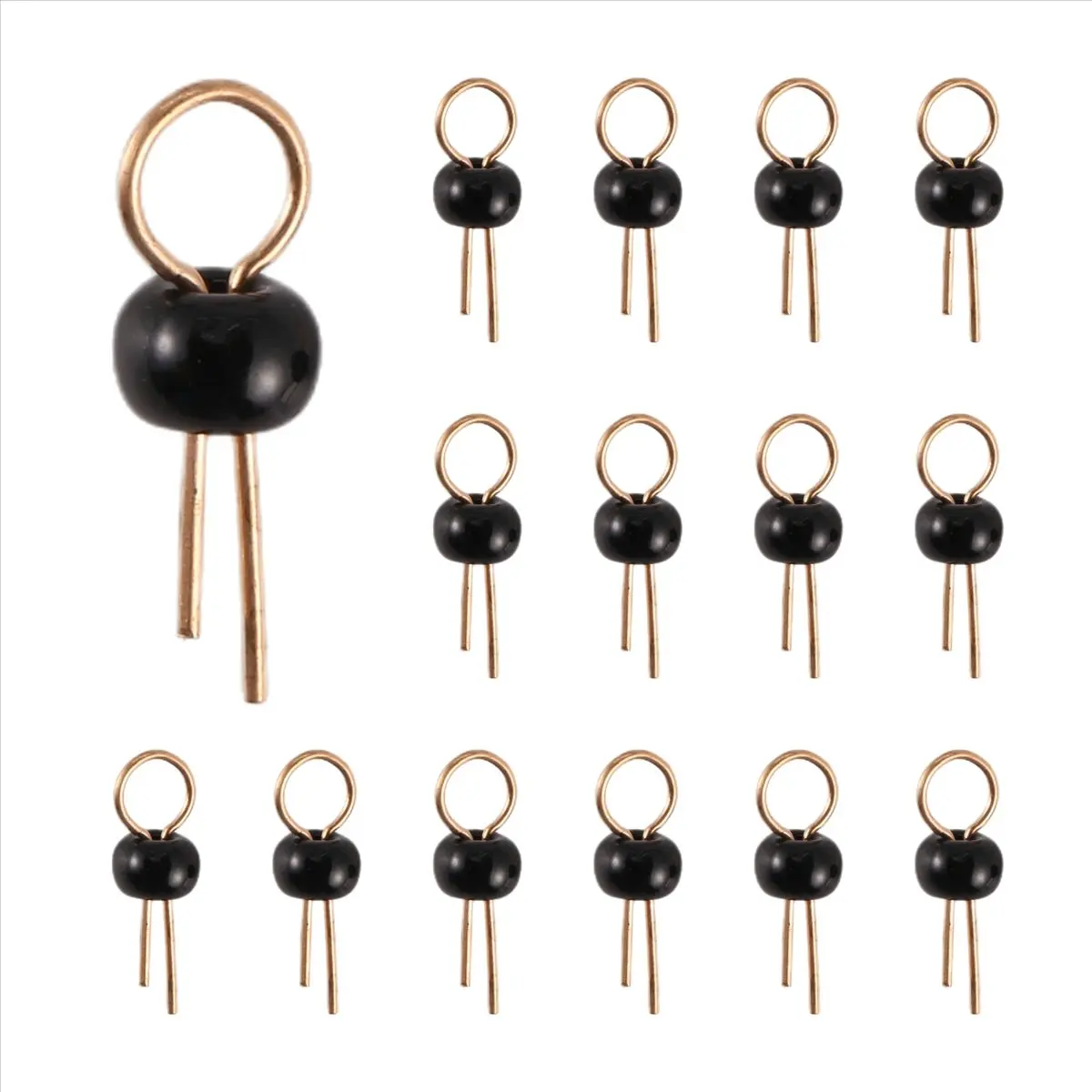 SWXF 200Pcs Black Soldering PCB Board Breadboard Test Point Pin