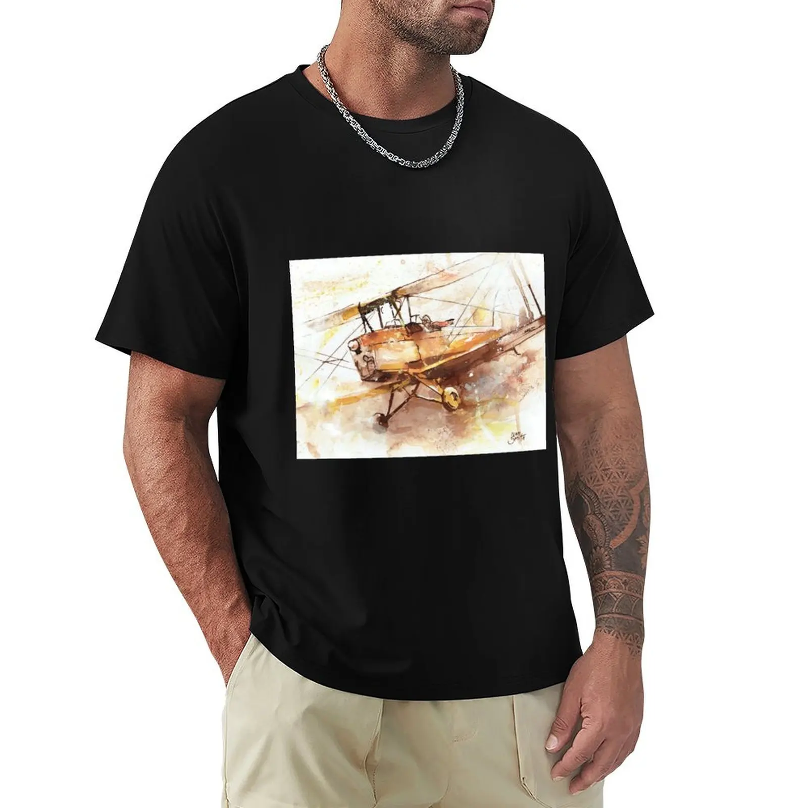 

Tiger Moth T-Shirt oversized graphic tee luxury designer mens clothing