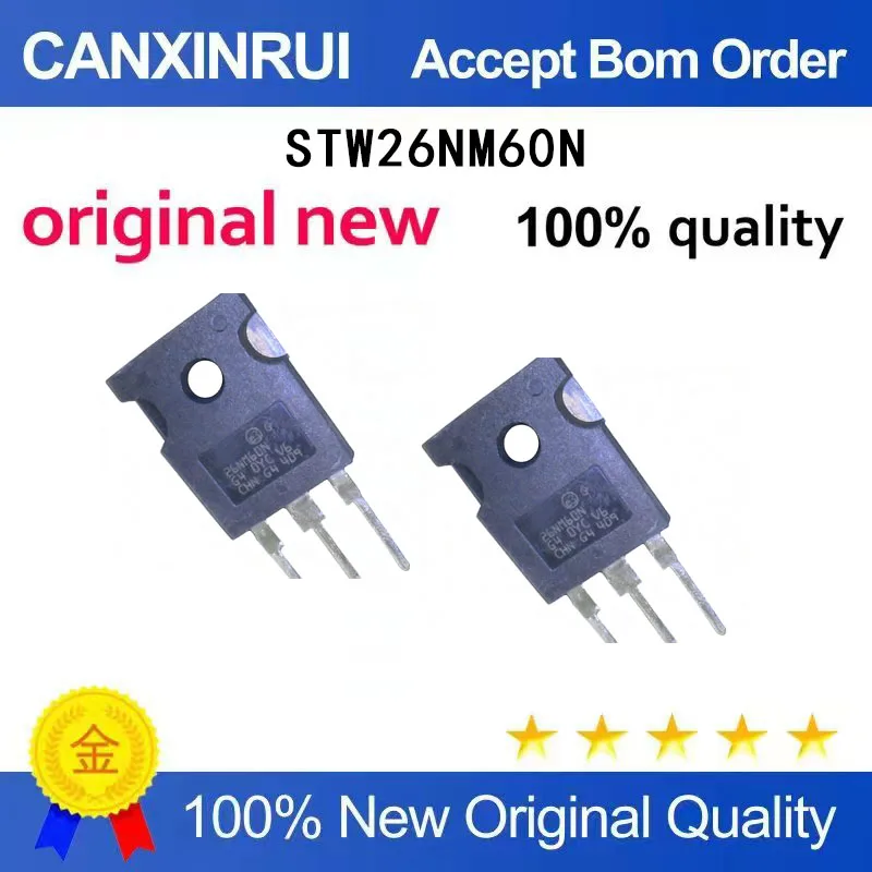 

(5-100 Pieces) Brand new stock STW26NM60N 26NM60N TO247