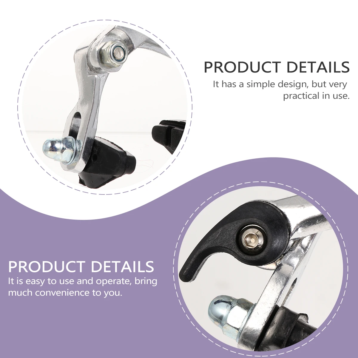 

Aluminum Alloy Bike Brake Clamp Caliper Clip Lightweight Durable Fits Various Bicycles Easy to Operate Practical Simple Design