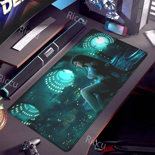 Imagen 2 del producto Alfombrilla de ratón de juego para chica Sexy, antideslizante y resistente al desgaste, adecuada para computadoras portátiles de escritorio, FINAL FANTASY VII Tifa Lockhart, superventas