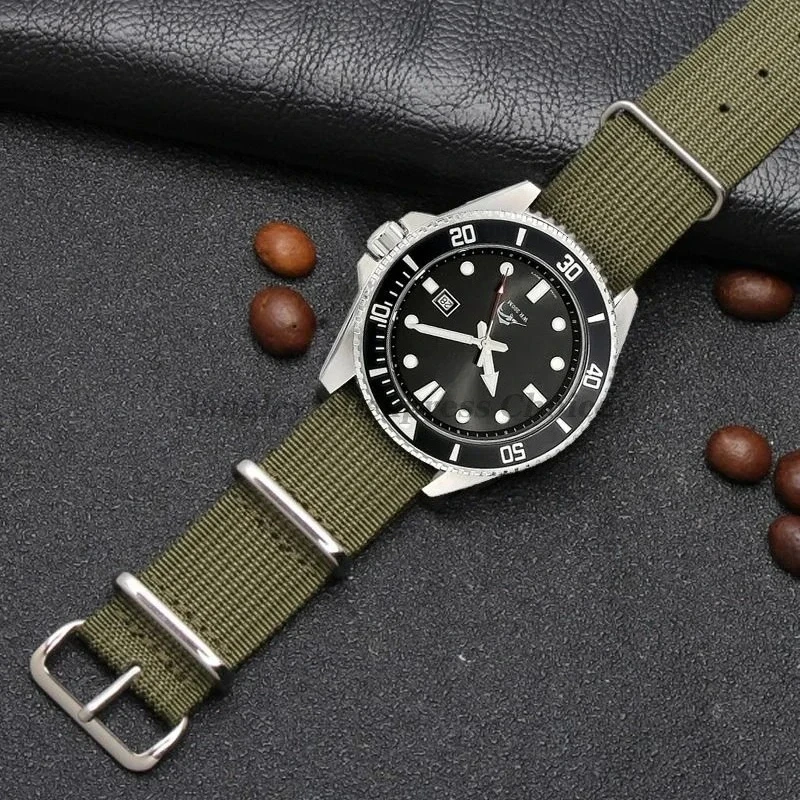 Nylon Ribbed Watch Band 18mm 20mm 22mm for Casio MTP-1374/1375/VDO1/MDV106/107 Wrist Strap Military Watchbands Army Sport Straps
