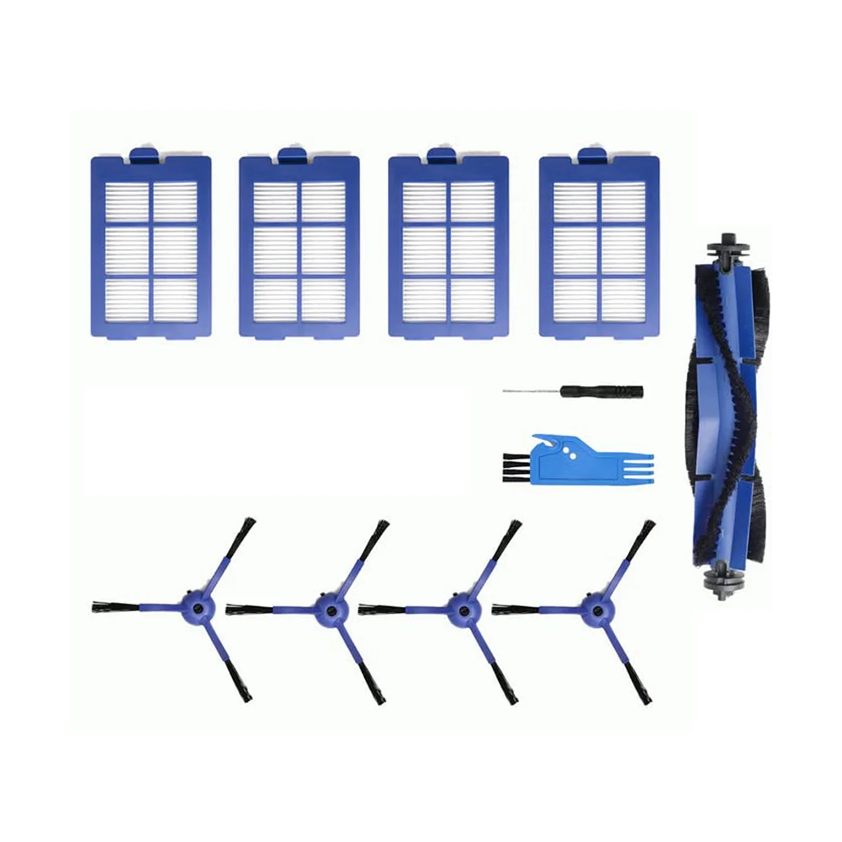 แปรงหลักแปรงด้านข้างแผ่นกรอง HEPA เข้ากันได้กับอุปกรณ์เสริมเครื่องดูดฝุ่น X8