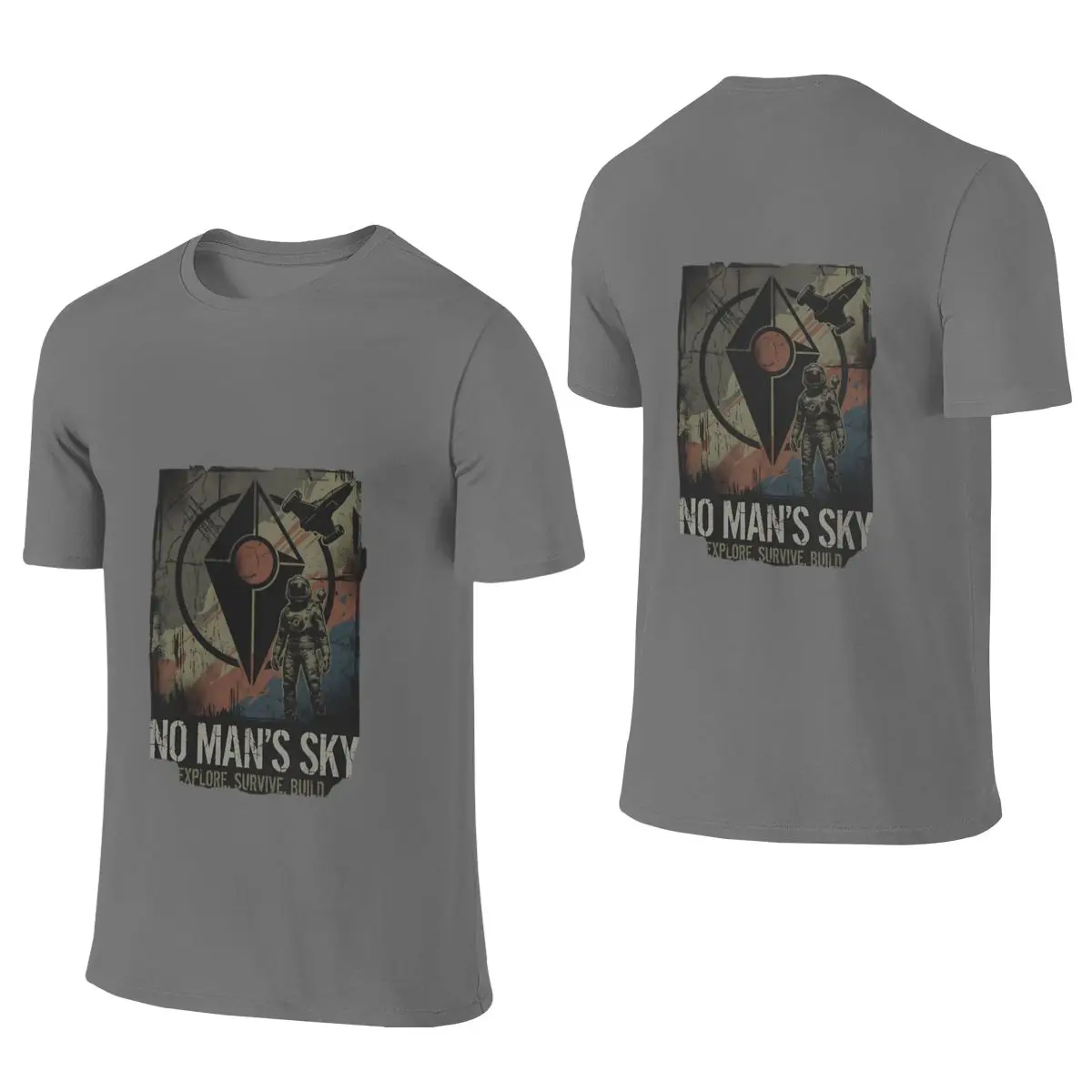 No Man S Sky Sentinel Korvax Vy Keen Gek Factions Literary Reversible T-shirt Commuting Casual No Curling Short Sleeve