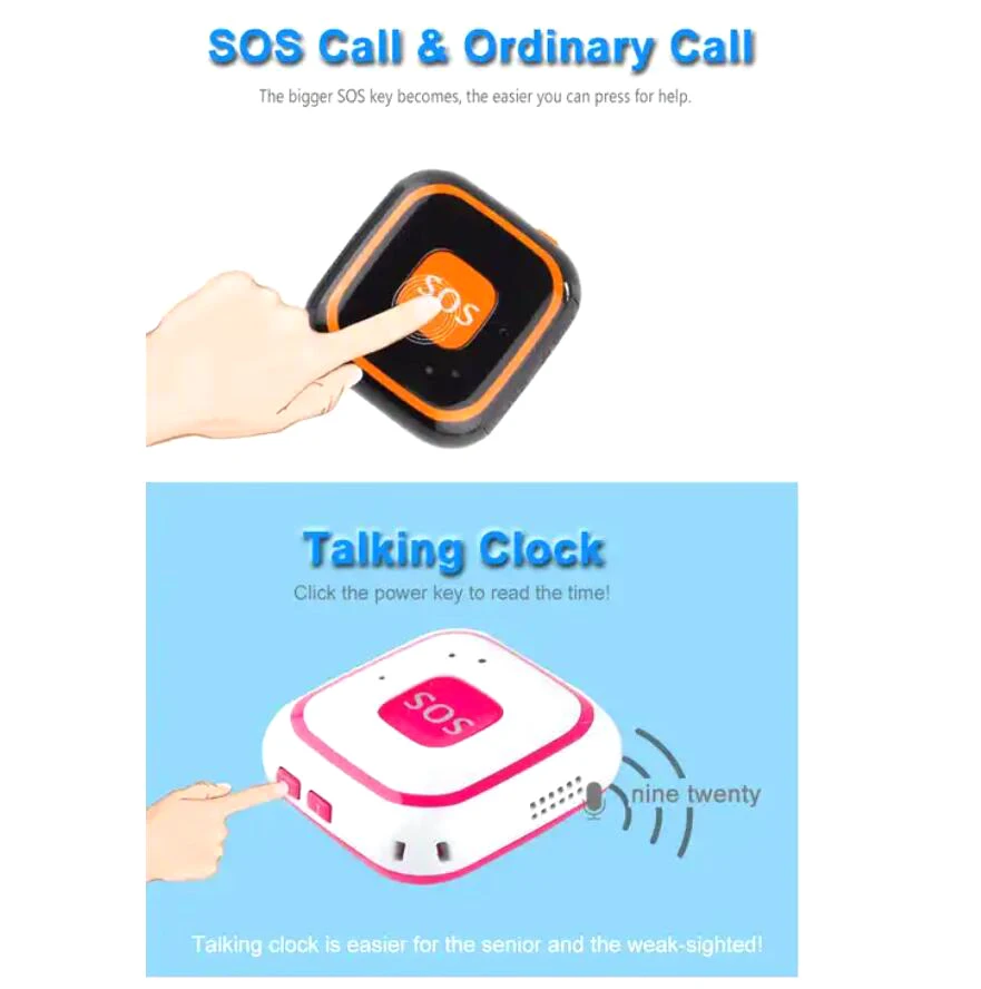 Kids Elder GPS Tracker Children Mini GPS Locator Pendant Two Way Calls Fall Alarm Free APP WIFI LBS Tracking