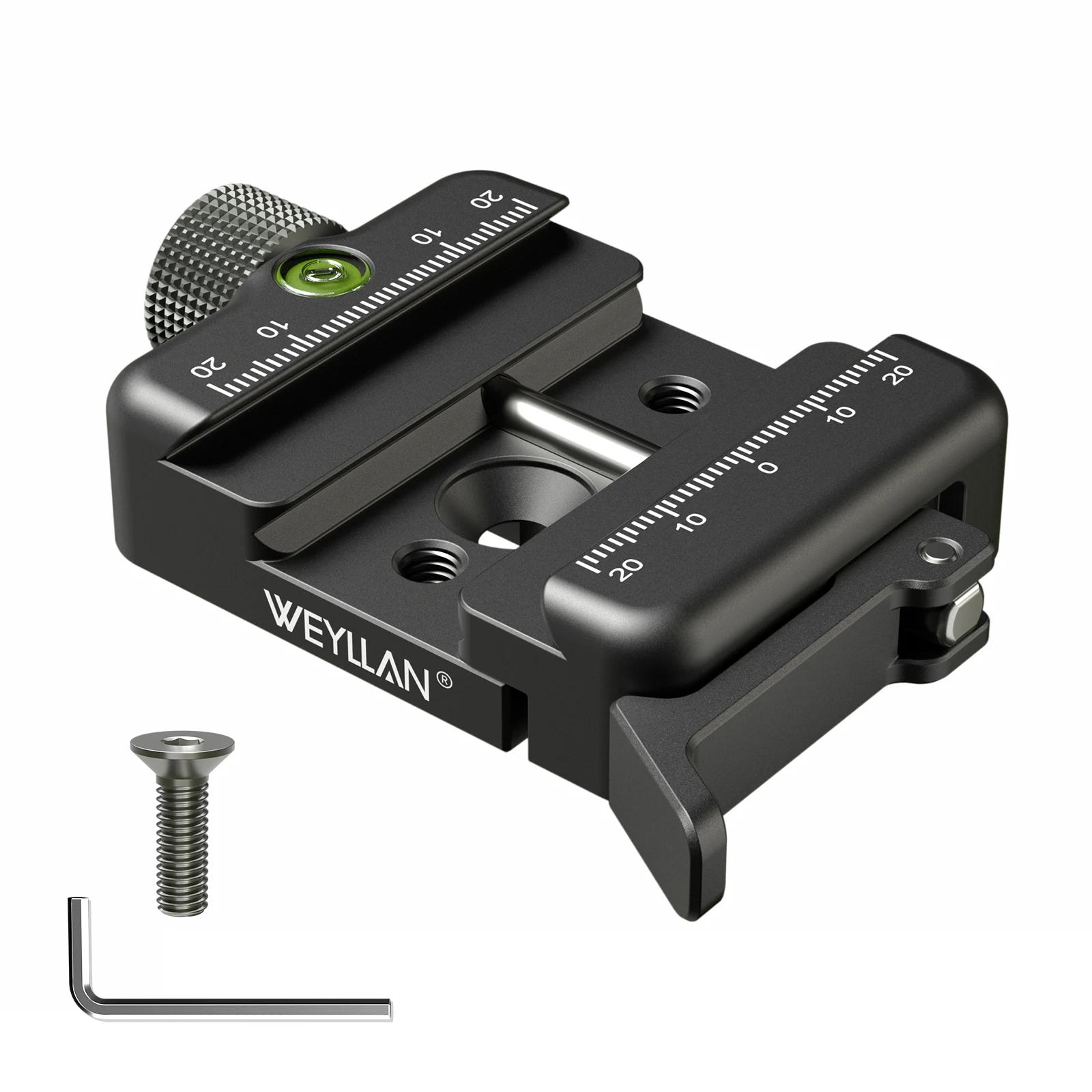 WEYLLAN AP50 Picatinny Arca Swiss Klemadapter voor Statief Quick Release Plaat Nato Rail Geschikt voor Jachtfoto op Balhoofd