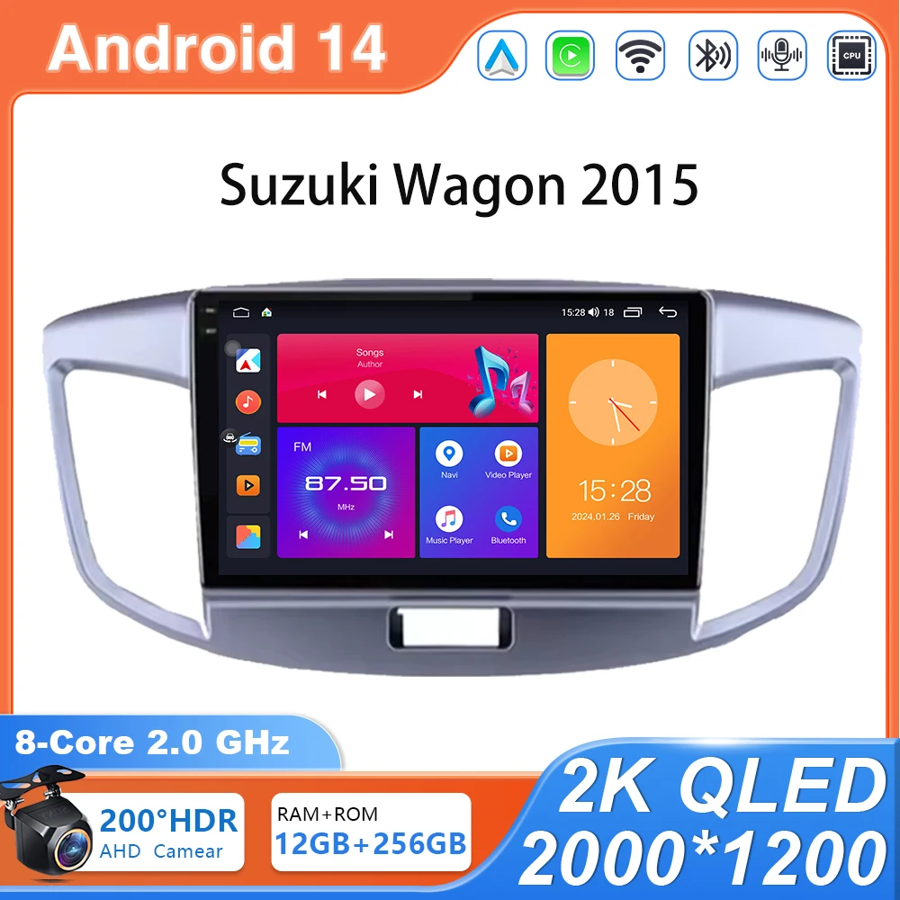 

Android 14 Car Radio for Suzuki SX4 2006-2013 Fiat Sedici 2005-2014 Navigation Multimedia Video Player Audio 2din Carplay GPS 4G