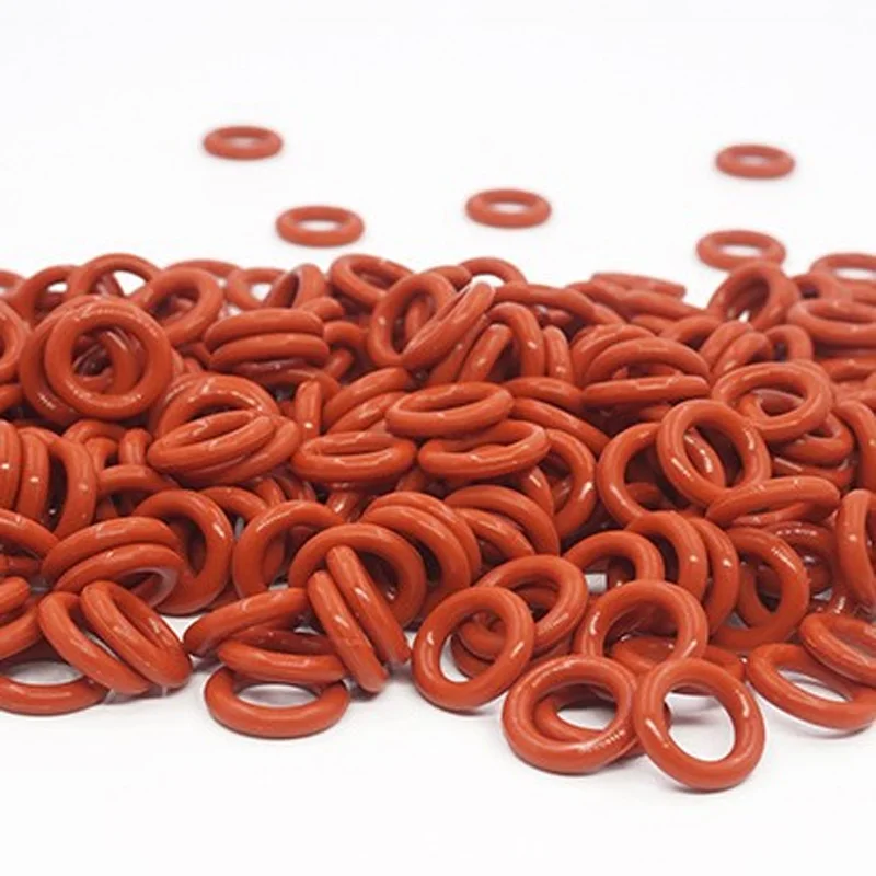50Pcs Silicone Red O-ring Washers M4 M5 M6 M7 M8 M9 M10 M12 M14 M15 M16 M17 M18 M20 M30 Sealing Solid Gasket for Sump Plugs Oil