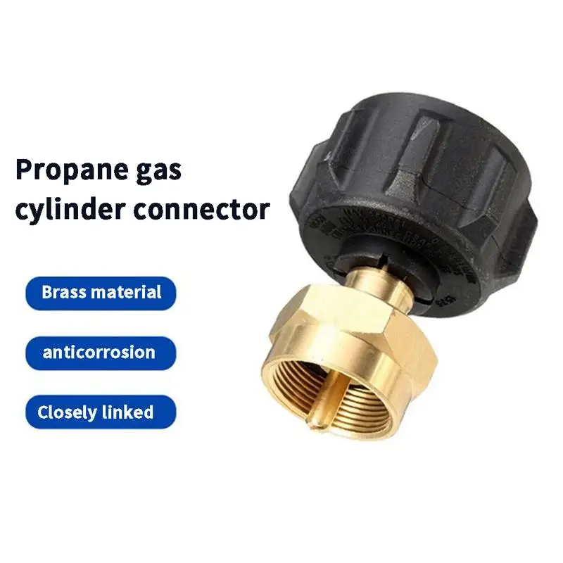 Outdoor Picnic Gas Cylinder Tank Propane Bottle Refill Adapter, QCC1 Regulator Valve Converter adapter, BBQ Tools Factory Outlet