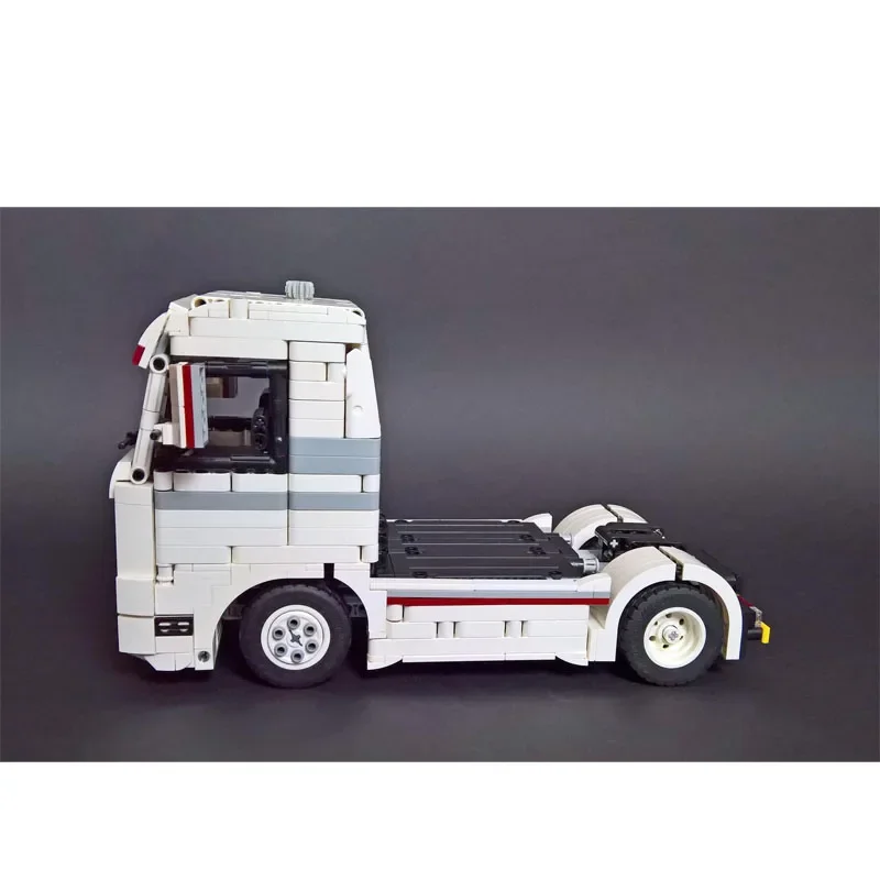 

MOC-107322 White New Goods Truck Flatbed Truck Building Block Model 1134 Parts MOC Creative Boys Children's Birthday Toy Gift