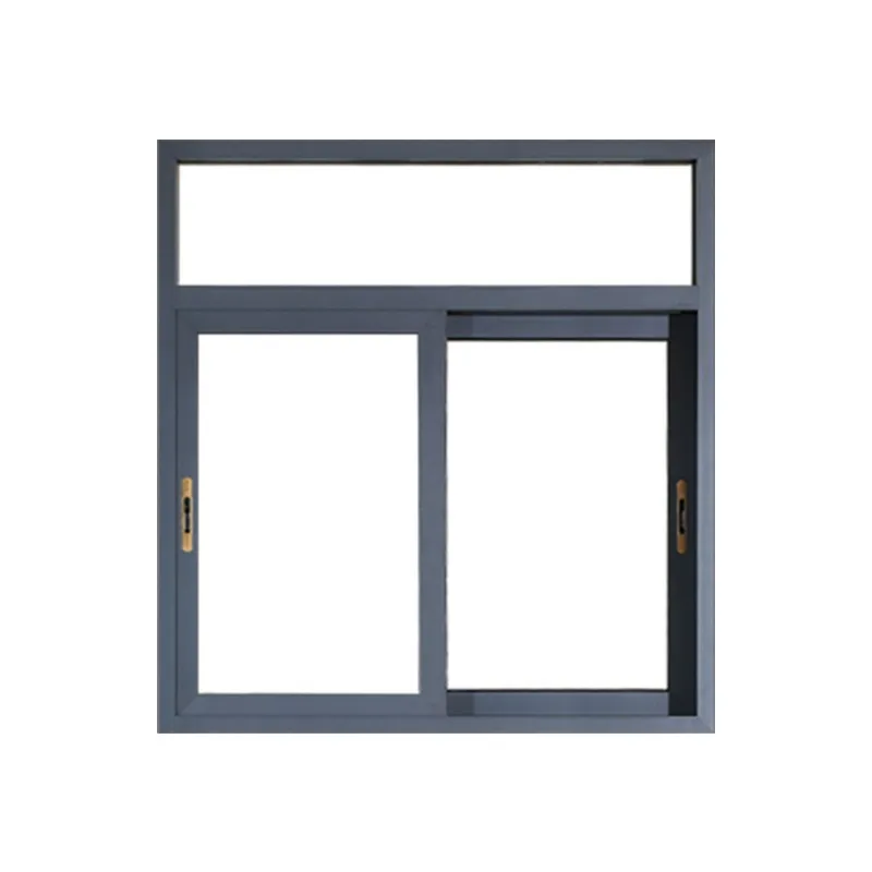 Customization Modern Sleek Aluminium Alloy Double-Glazed Sliding Windows with Screen Energy-Efficient Horizontal Opening Made