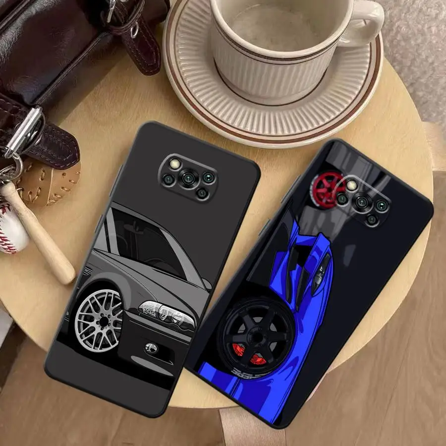 Funda Protectora para Teléfono Xiaomi Poco F8 F1 M5 F3 C71 C75 C61 C50 X3 X4 X5 X7 Pro M3 M4 M7, Diseño Deportivo y Moderno