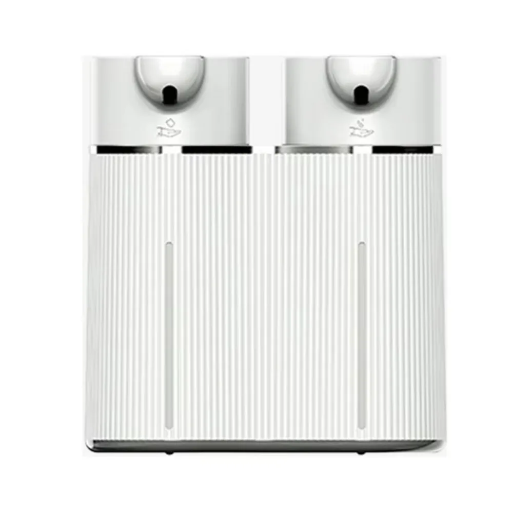 

Wall-Mounted Double-Head Soap Dispenser USB Rechargeable Infrared Sensor Automatic Soap Dispenser Automatic Operation
