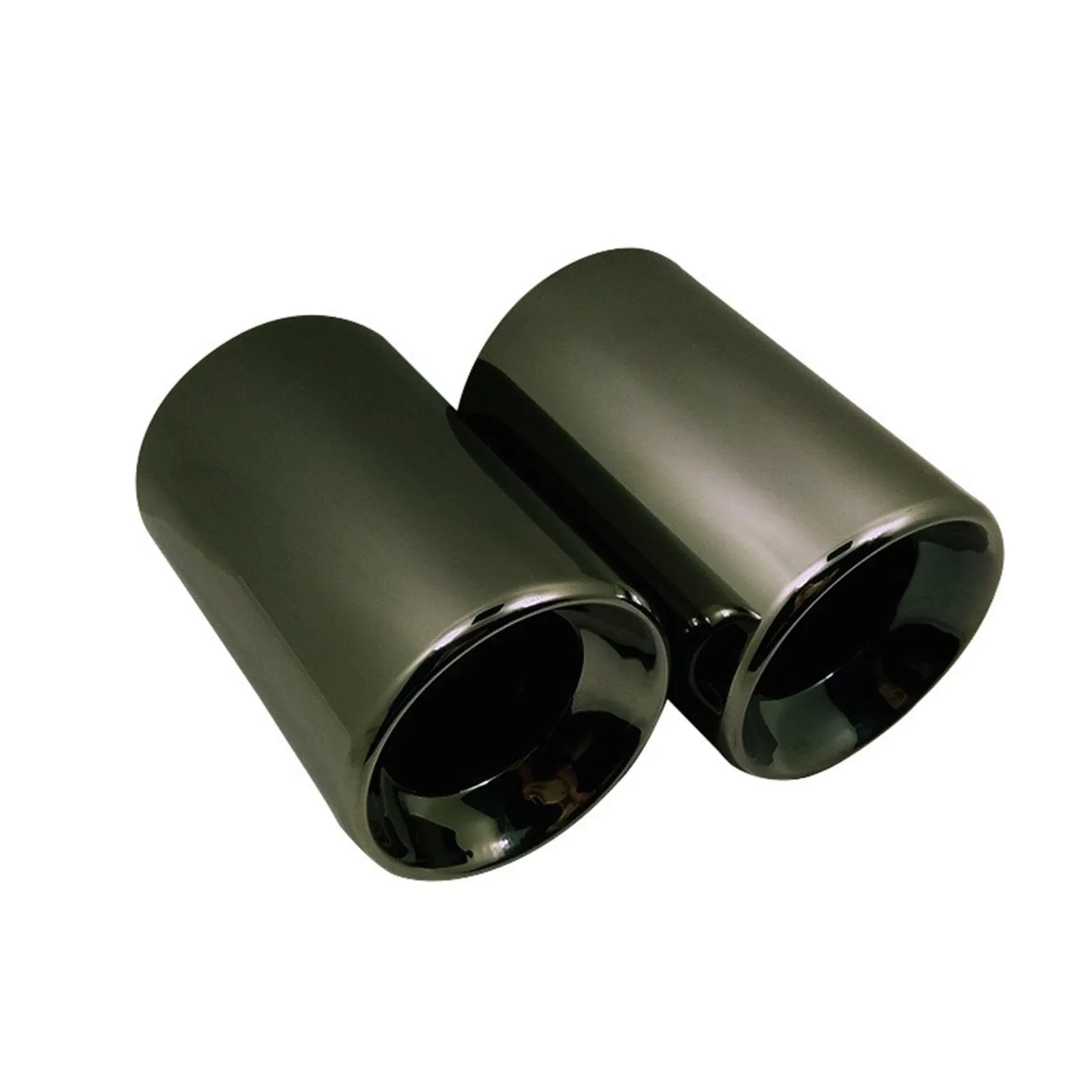 

1X 2X suitable for the new X1 round mouth black exhaust pipe stainless steel muffler tailpipe of BMW models 16-19 10mm Inlet