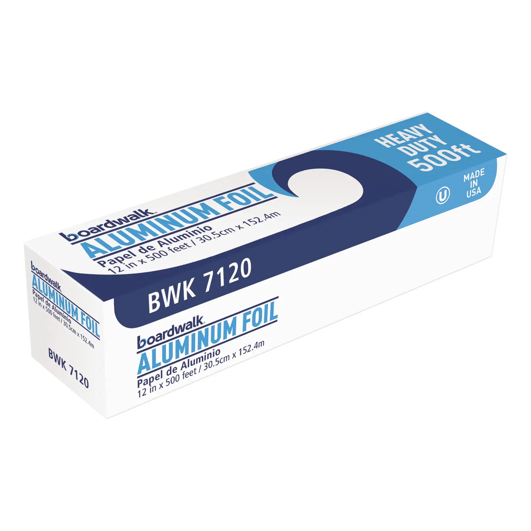 Rollo de papel de aluminio resistente, 12 "x 500 pies, BWK7120