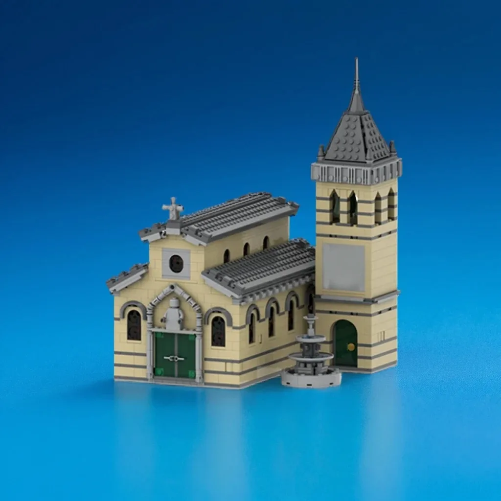 

1644PCS Church MOC DIY Model Building Blocks – Historical Church Design with Flying Buttress Supports