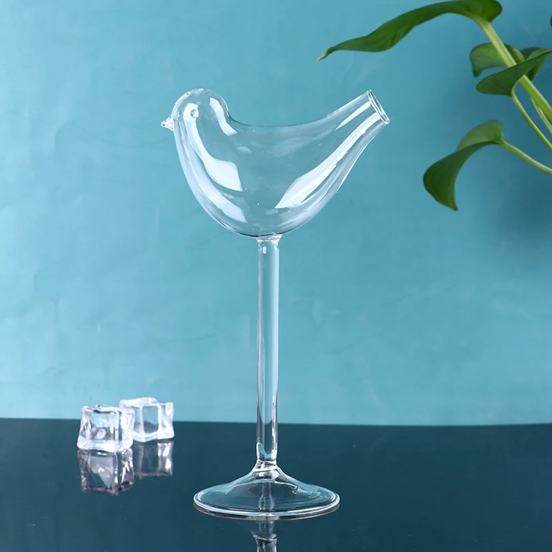 Transparent Bird-shaped Cocktail GlassesHigh Shed Wine Glass Drinking Cup