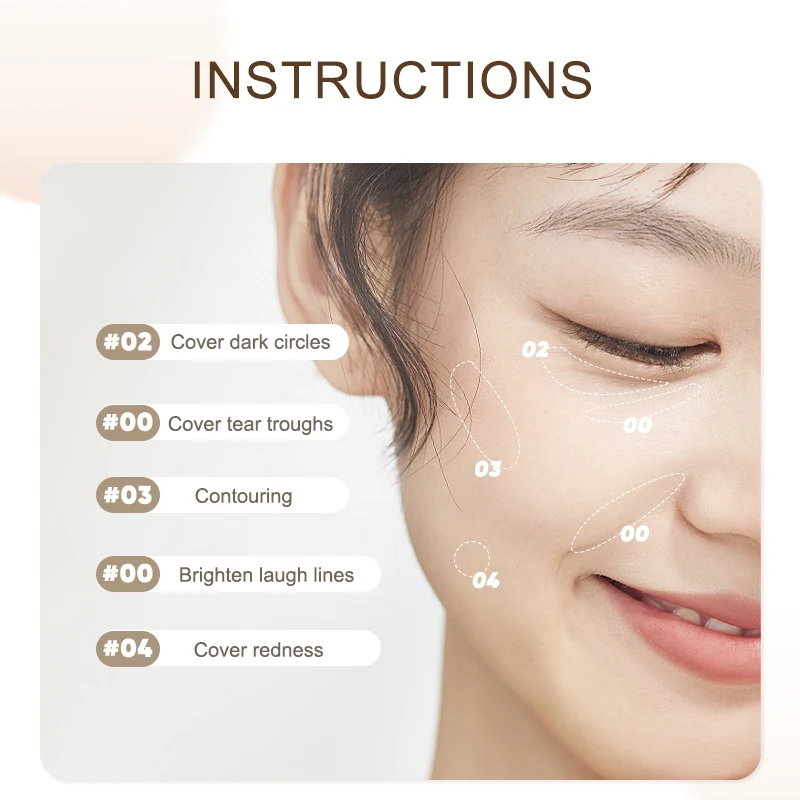 Judydoll Líquido e creme corretivo, cobre olheiras, cicatrizes de acne, sardas, ilumina sob os olhos, lábios e rosto para um impecável