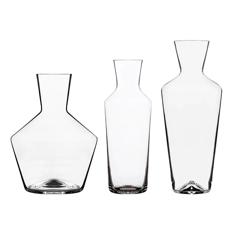 JINYOUJIA-Decanter de vinho estilo Zalto, perfeito impecável, cristal branco, qualidade superior, estilo simples, feito à mão, 820ml