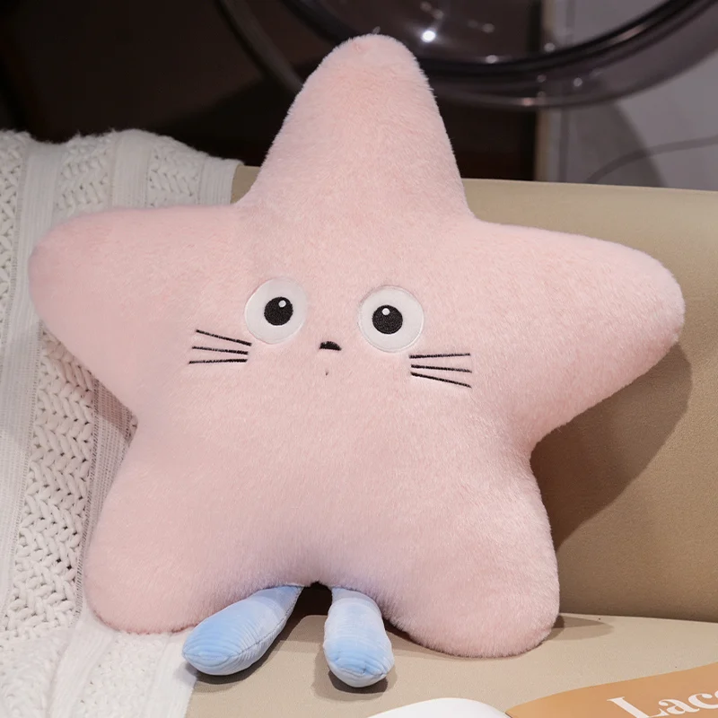 Criativo e bonito cinco pontas estrela travesseiro cinco pontas estrela boneca escritório naping travesseiro sofá almofada decoração para casa nascimento