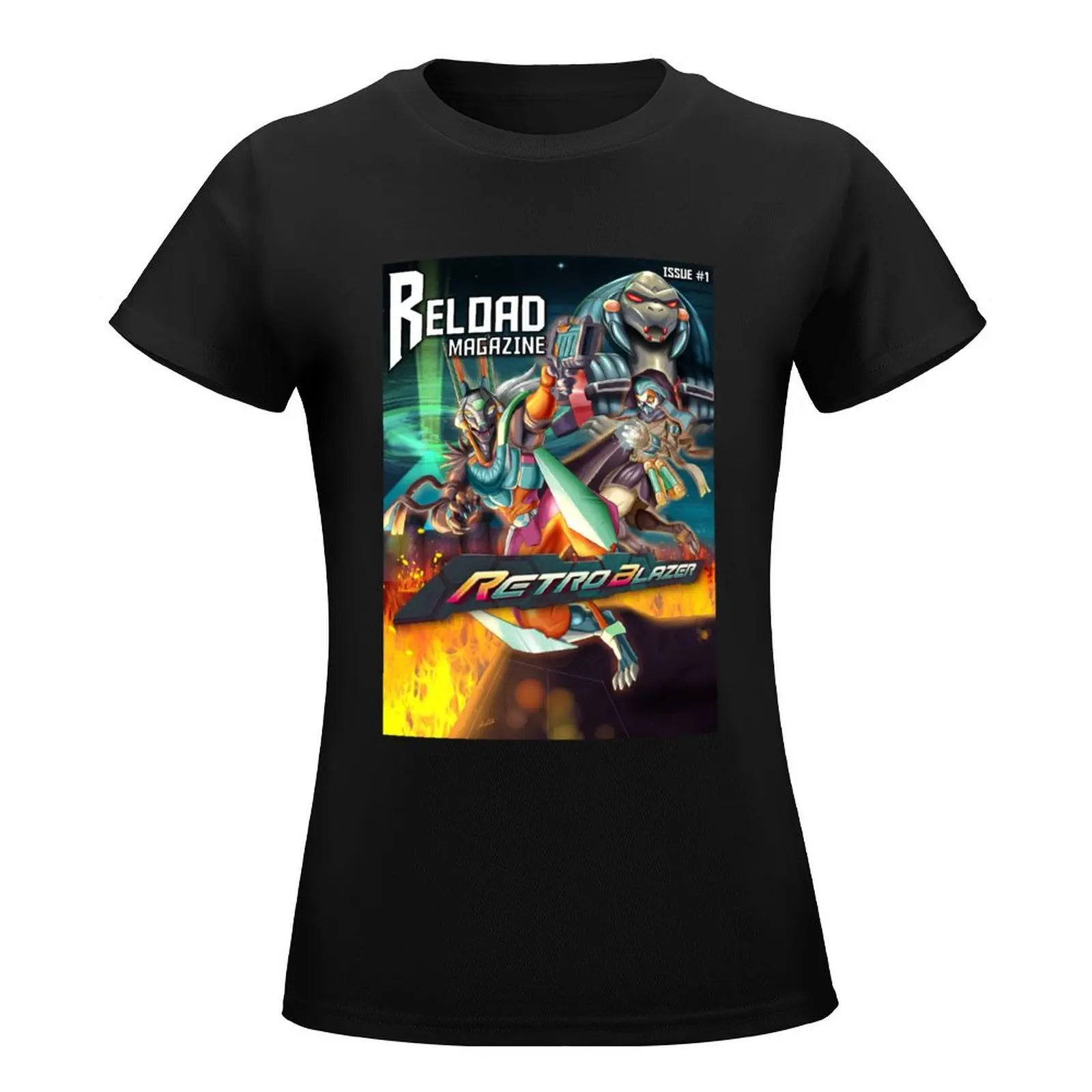 Reload Issue 1 T-Shirt Aesthetic clothing Short sleeve tee black t shirts for Women