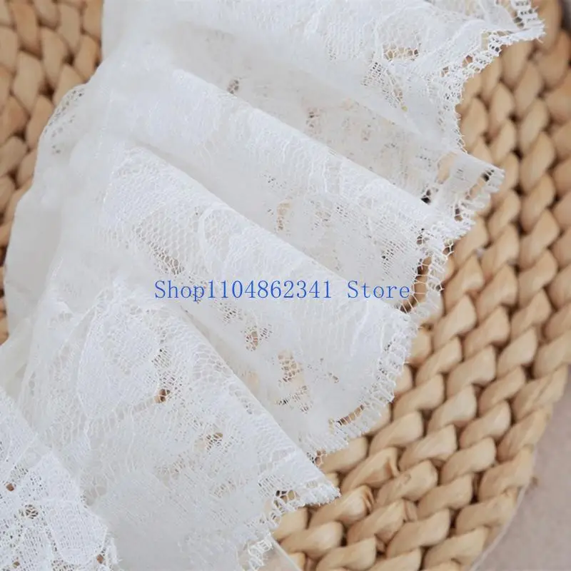 5asd Zartes abnehmbares viktorianisches Spitzenkragen-Set mit passenden Ärmeln, Kostümzubehör für Braut- oder