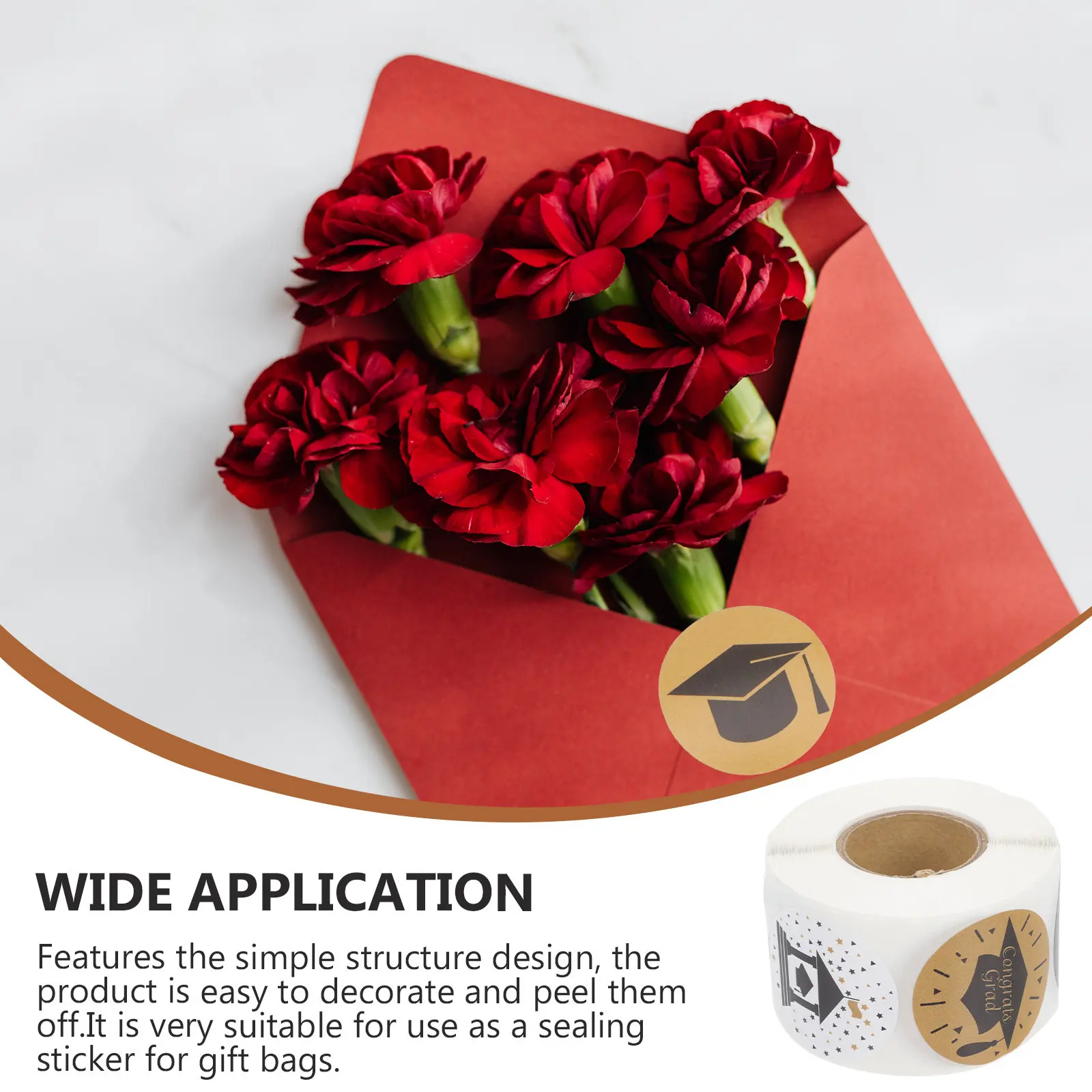 

Наклейки для выпускного сезона, рулонные наклейки-пломбы, декоративные этикетки для конвертов и подарочных коробок, DIY-наклейки для вечеринок