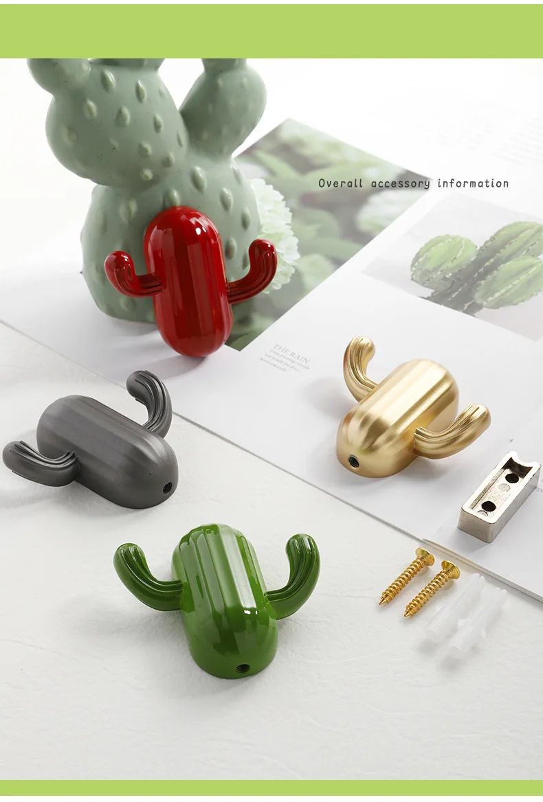 Küchen schrank Lagerung Kaktus Wand haken Kleber praktische Topf Pflanze Wand halter Wohnkultur Veranstalter Schlüssel regal Bad Haken badezimmerzubehör badezimmer haken küchen schrank aufbewahrung kleiderbügel schlüss – Detail 15