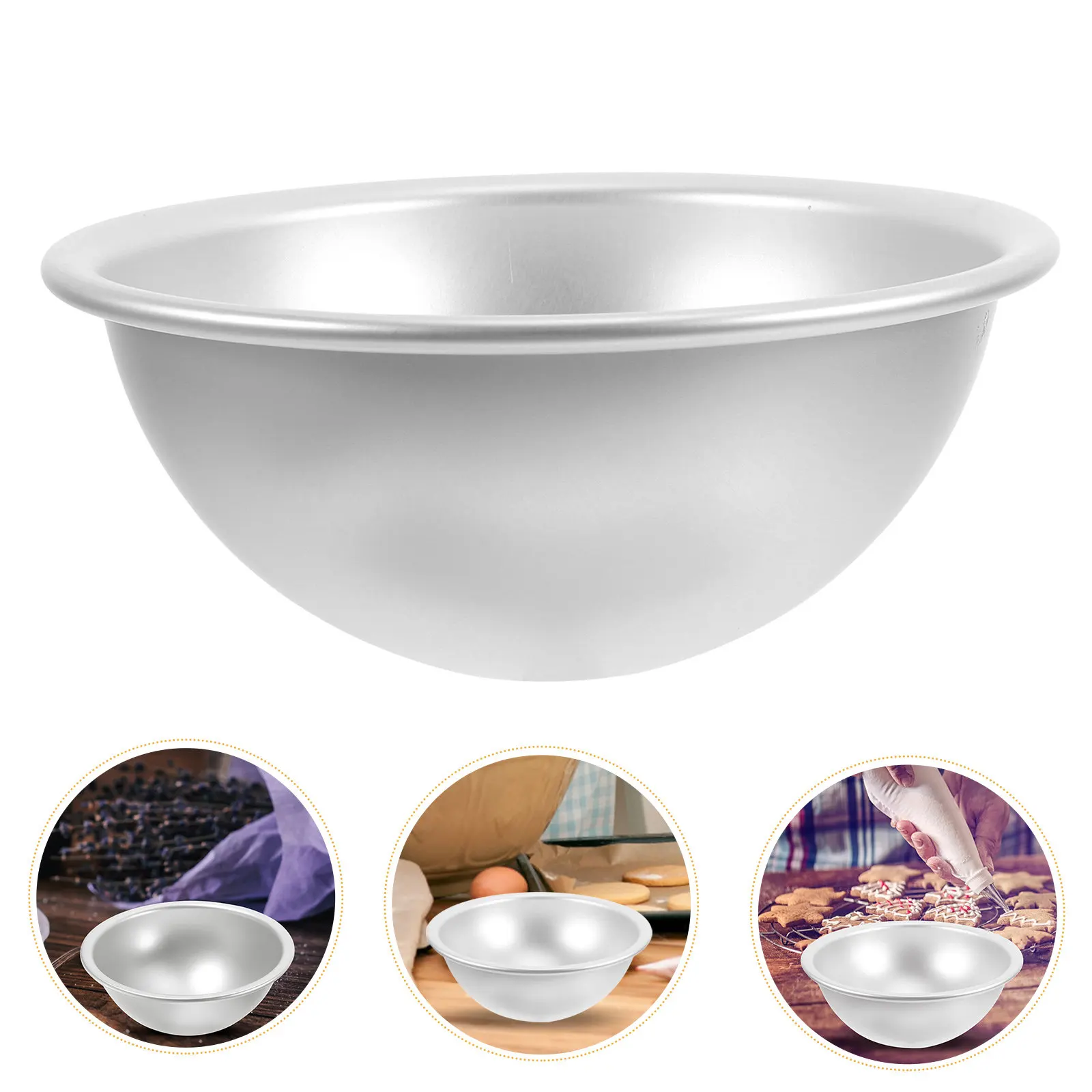 Hemisphere Cake Pan Dome Nonstick Aluminum Alloy 6 Inch Round Baking Mold for Birthday Home Baking Dome Cake Pan