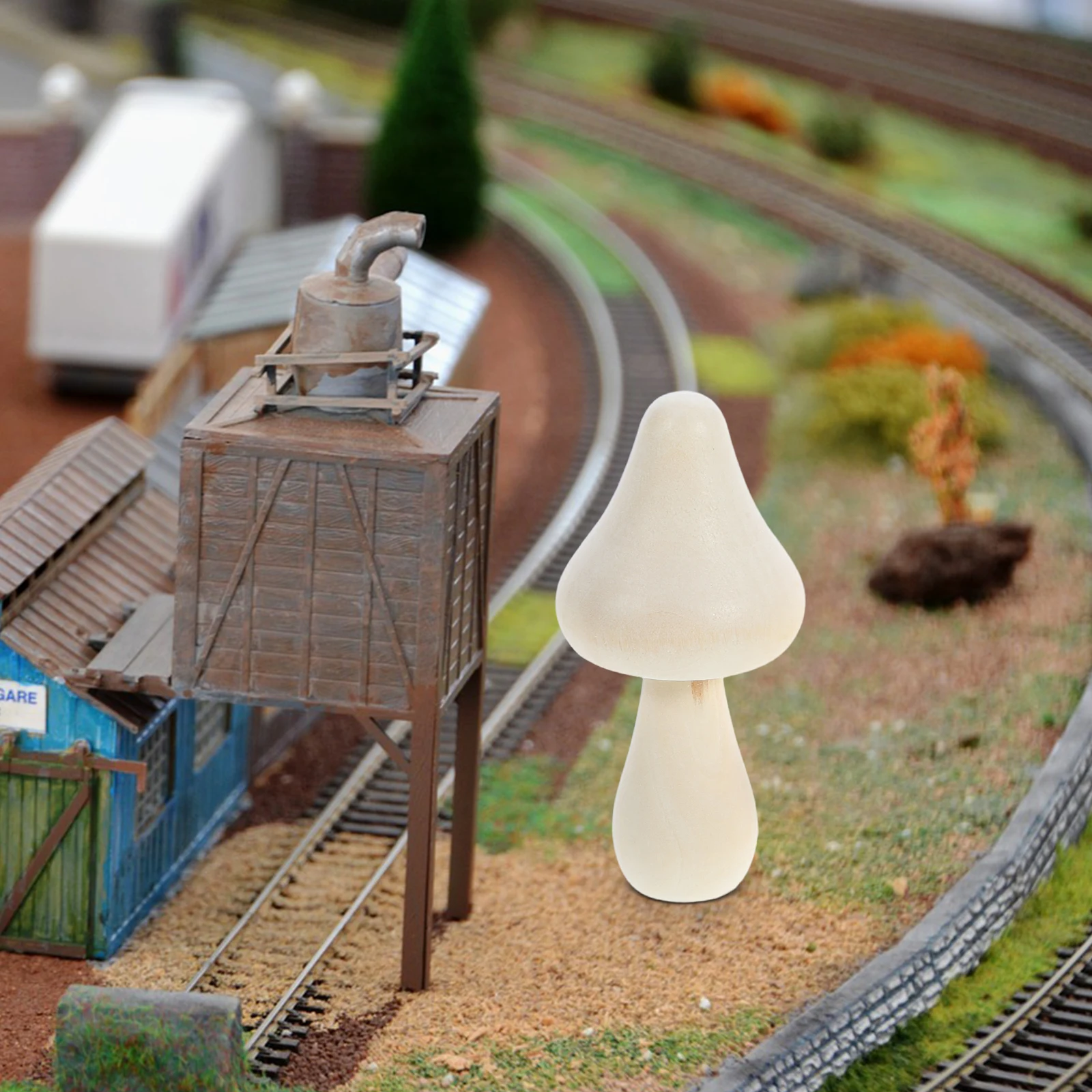 

20Pcs Blank Doodle Mushroom Decor Unfinished Wooden Mini Mushrooms for DIY Painting Craft Projects Home Tabletop Garden Micro