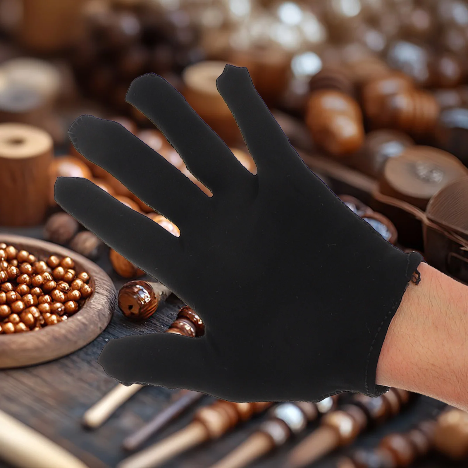 

6Pairs Industrial Gloves Thickened Black Cotton Sweat Absorbent Gloves Heavy Duty Work Labor Cutting Quality Inspection