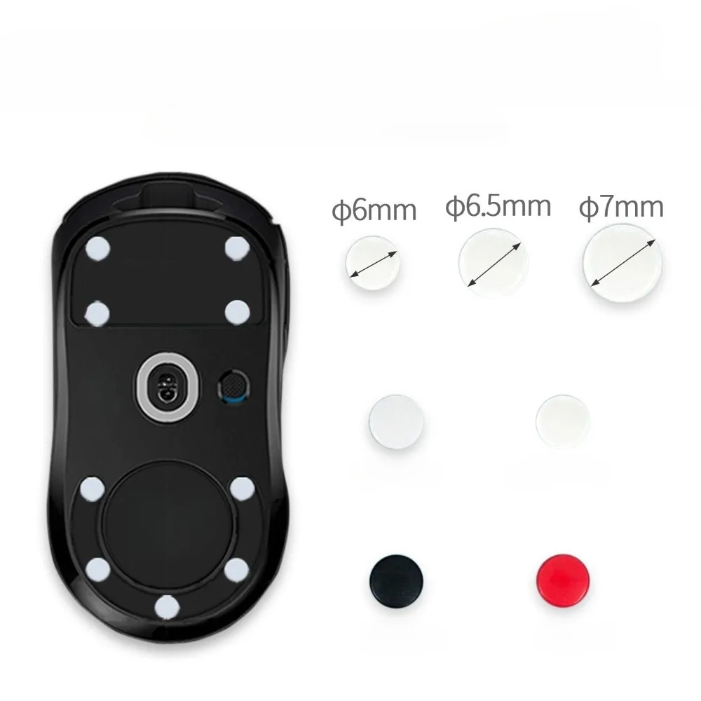 Small Round Dot PTFE Mouse Skates DIY Mice Glide Feet ICE Control Speed Version Wear Resistant Esports Universal Mouse Foot Pads