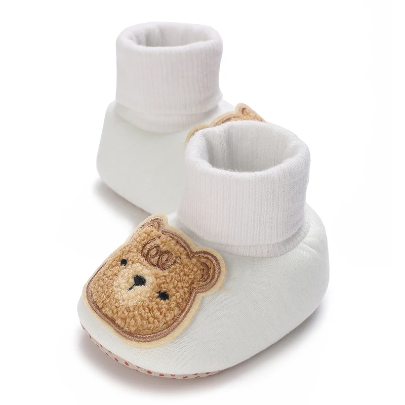 Fashion Baby Socks Shoes Boy Boys Girl Cartoon Toddler First Walkers Booties Cotton Comfort Soft Anti-slip Warm Infant Crib Shoe