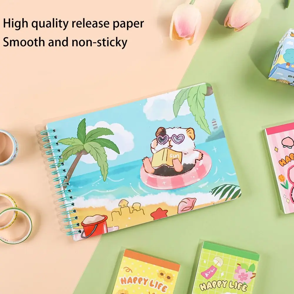 Cute A5 Spiral Coil Notebook Notepad Paper Stationery Lightweight Paper Thick Writing Smooth For School Students Home Record