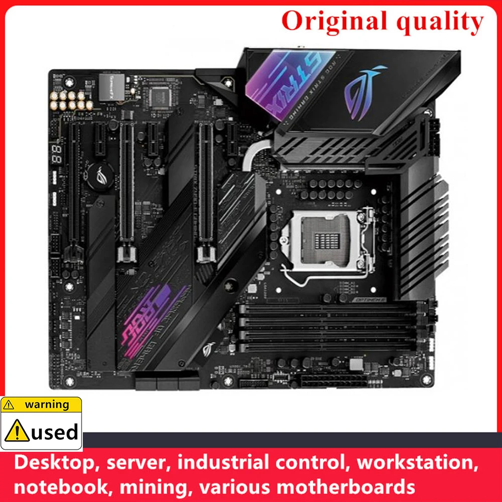 

Для ROG STRIX Z490-E игровые Материнские платы LGA 1200 DDR4 128 ГБ ATX Intel Z490 разгон десктопная материнская плата M.2 NVME III USB3.0