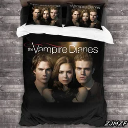 The Vampire Diaries Bedding Set,Duvet Cover Comforter Bed Set Quilt Cover Pillowcase,King Queen Twin Size Boys Girls Adultse