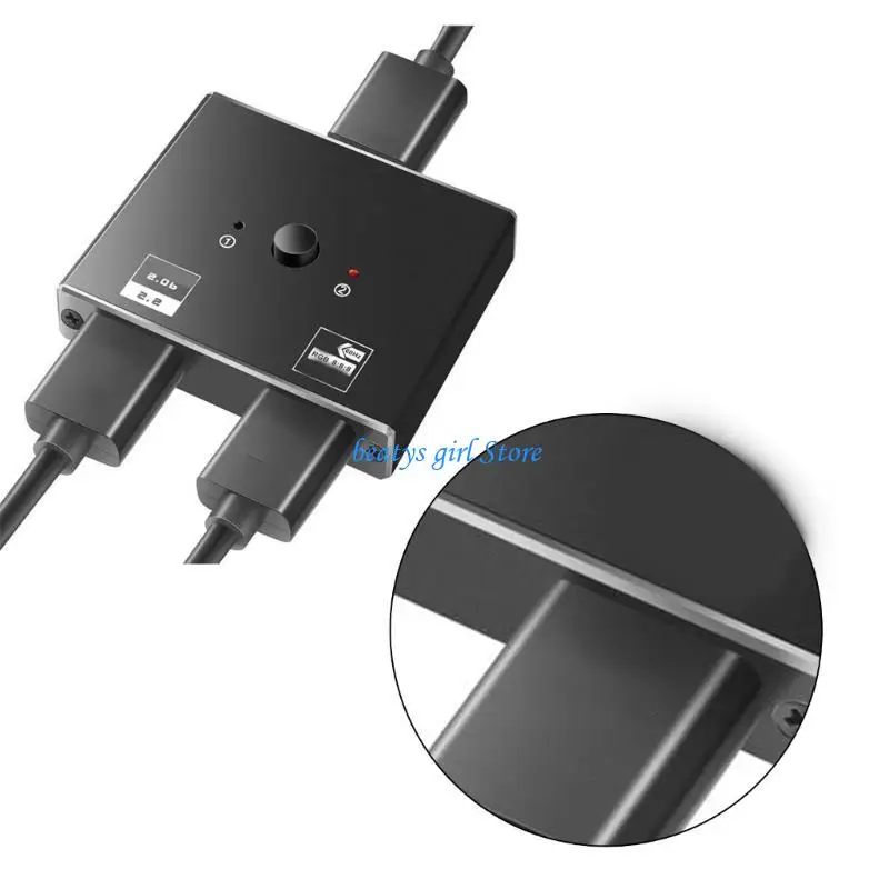 

C7AB Switcher Splitters 8K@60Hz 4K@120Hz 1080P@240Hz 2 Port 8K Bidirectional Two Way Splitters Switcher for HDTV Projectors