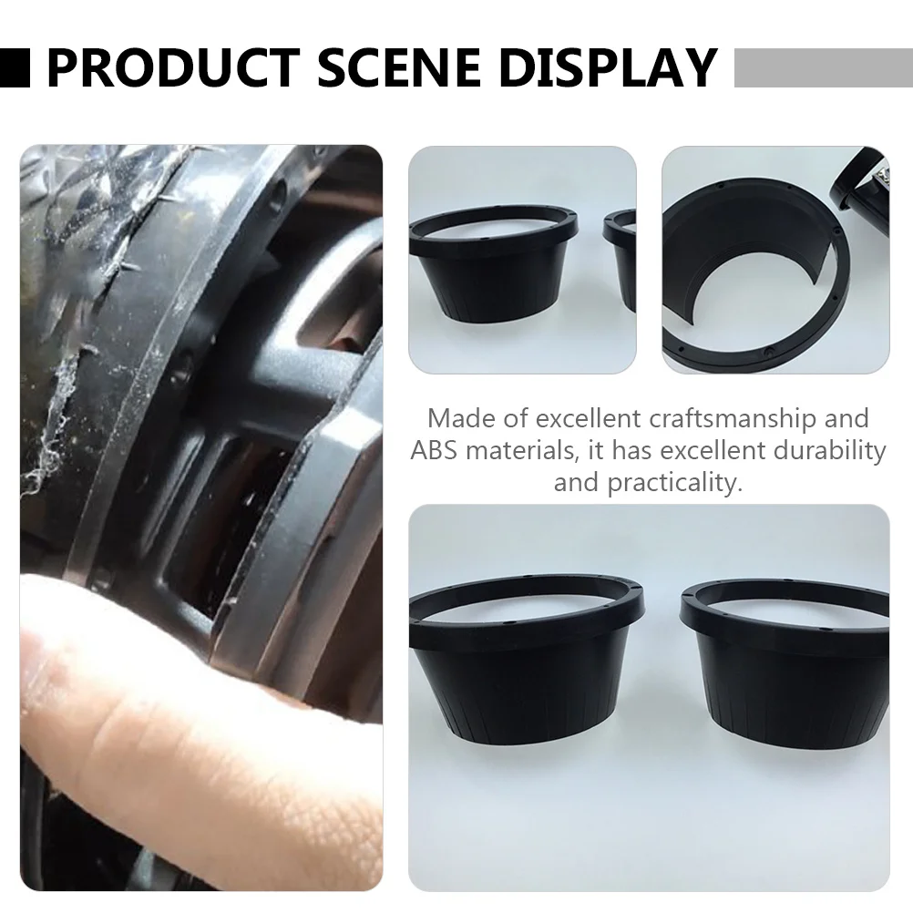 

2Pcs 65 Inch Car Audio Speaker Water Shield Custom Fit Easy Installation Decorative Protection Pad Car Speaker Cover