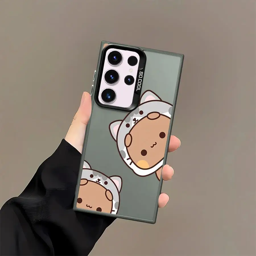 Capa de telefone para samsung galaxy s21 s25 s20 fe s22 ultra s24 fe s23 nota 20 ultra s25plus s24ultra dos desenhos animados bonito bubu