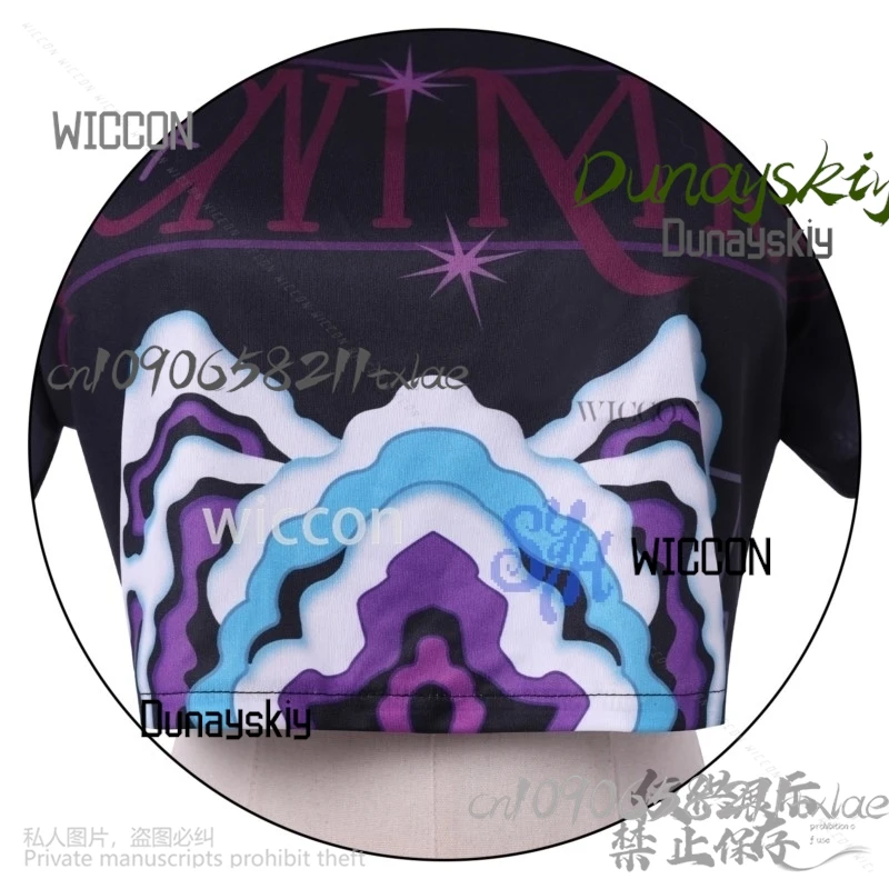 Huntrix KPop Demon Hunters Mira Kpop Idol Stage Costume Girls Power Groups Cos Mini Dress Jirai Kei Uniform Wig Halloween