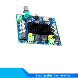 XH-A105 Bluetooth 5.0 TDA7498 digital amplifier board 2x100W Stereo Audio AMP Module Support TF Card AUX