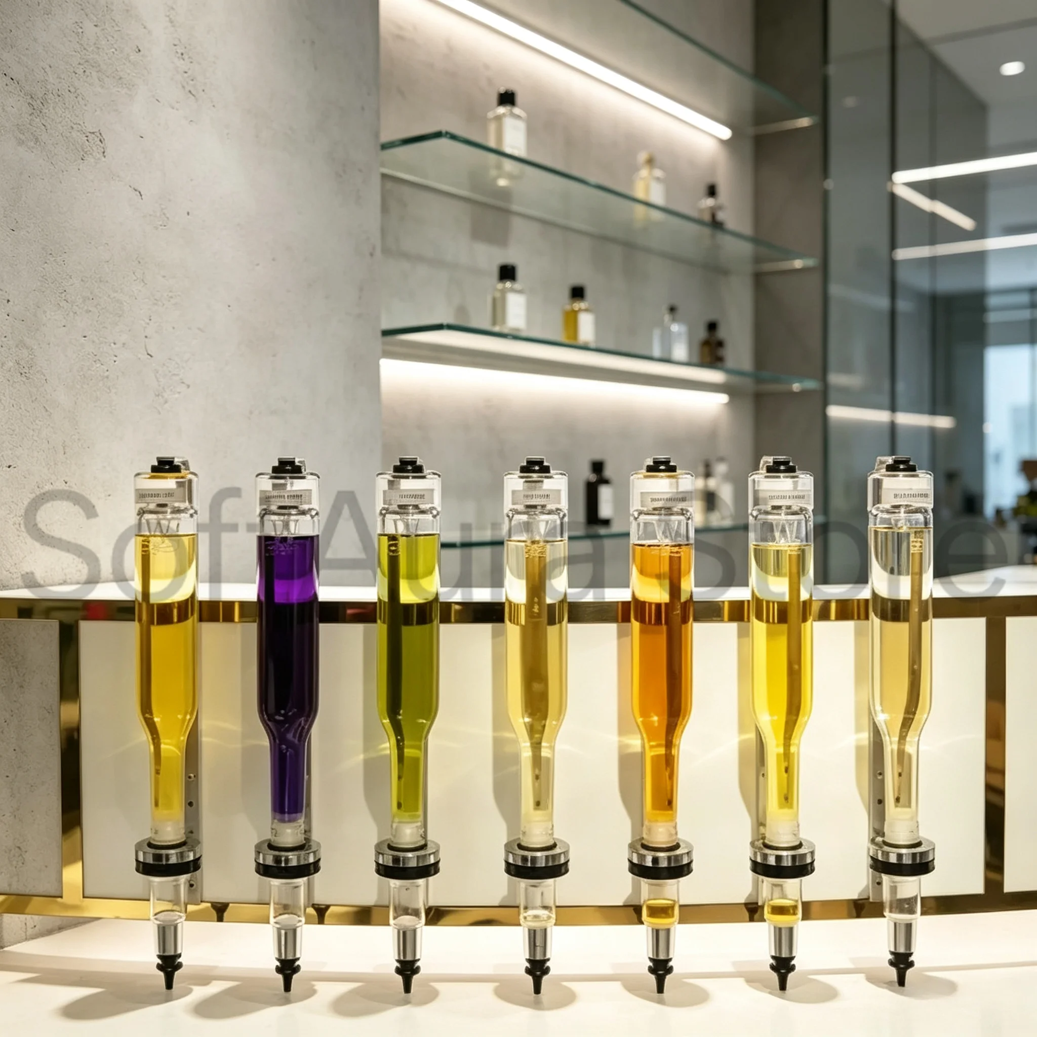 Perfume Fragrance Bar - Wall Hanging Glass Bottle Perfume Dispenser